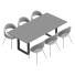 Table et chaises Dining - Mostafaqr