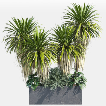 Doniczka  Outdoor Plant 60 Model 3D