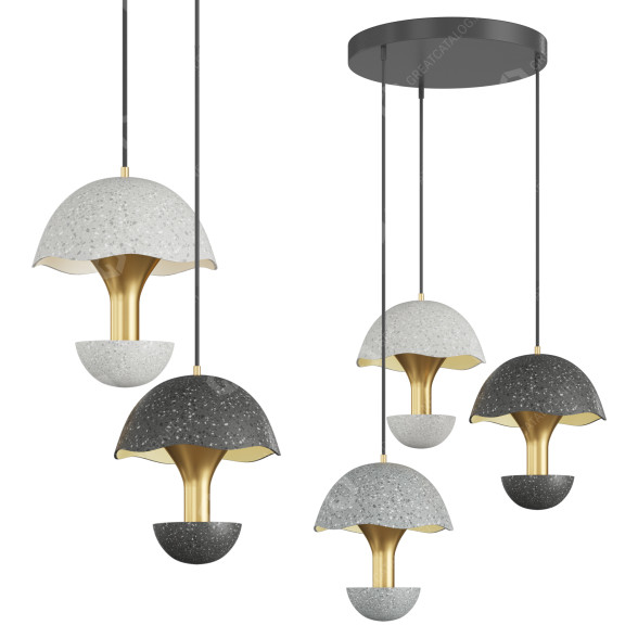 Подвесной светильник Cement Mushroom Atmosphere 3D модель