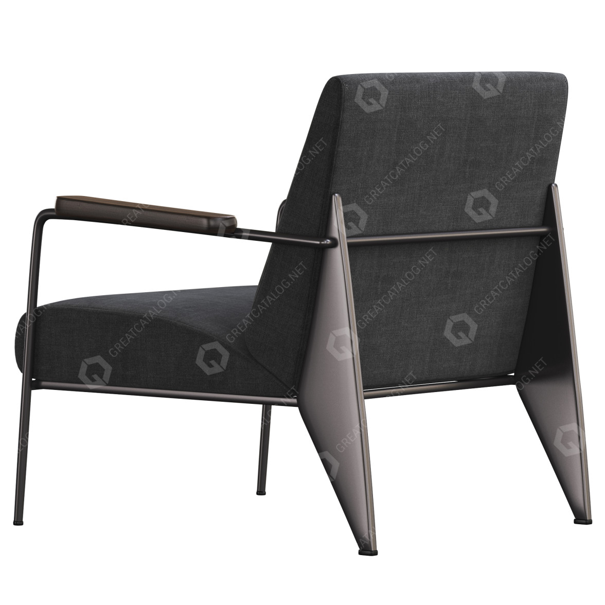 Armchair Vitra Fauteuil de Salon 3D model GreatCatalog 12319