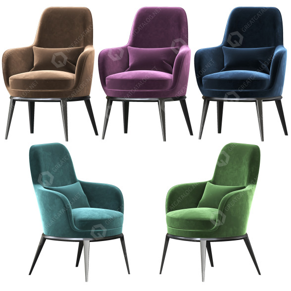 Sillón Maxalto Poltrona con Schienale Alto Modelo 3D