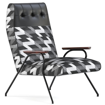 Fotel Anthropologie Quentin Buffalo Check