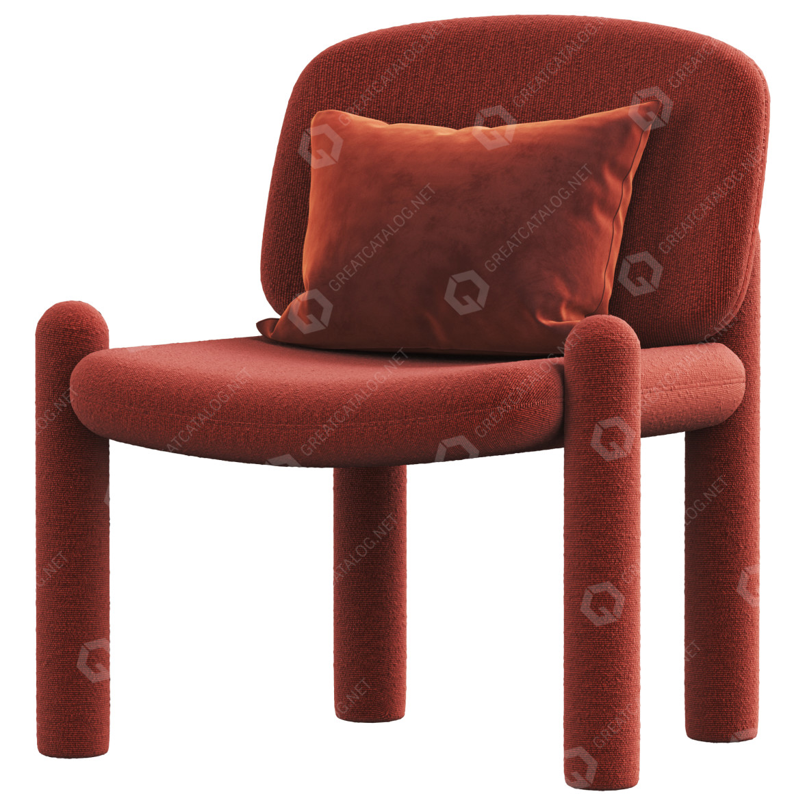 Armchair Driade Tottori 3D model GreatCatalog 12339