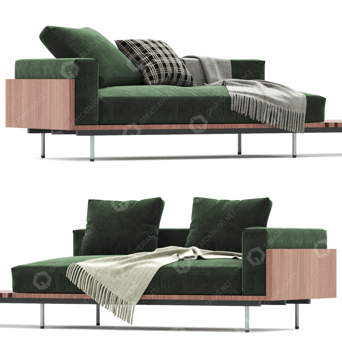 Sofa Minotti Brasilia 3D model GreatCatalog 12343