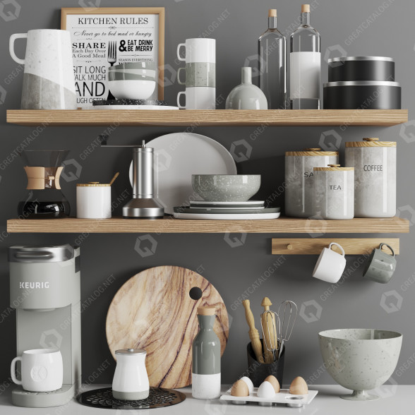 Декор Keurig Kitchen Accessories 3D модель