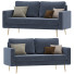 Диван Velvet Square Arm Loveseat - Viktorvfx