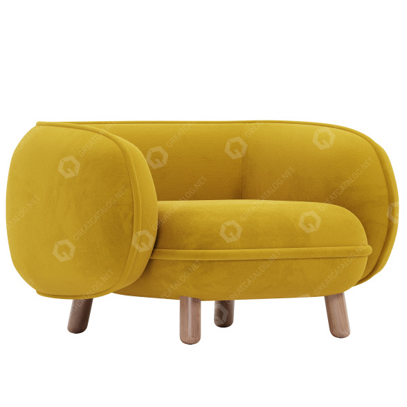 Fauteuil jot.jot Basset modèle 3D