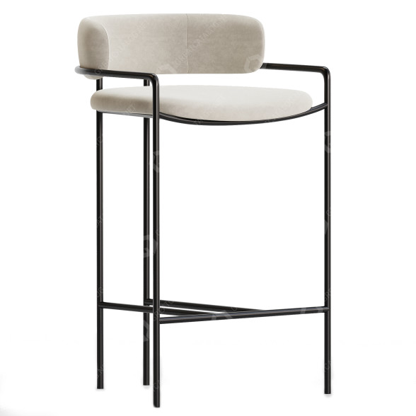 Bar Stool West Elm Lenox 3D model GreatCatalog 12479