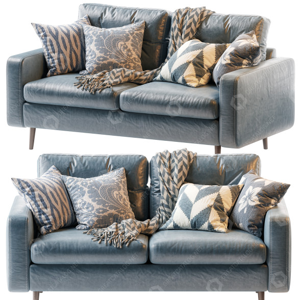 Sofa Dins Leather 3D-Modell