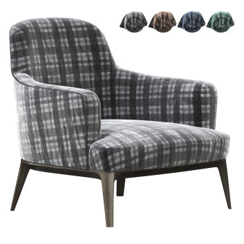 Крісло  Ane Large Fabric with Armrests 3D модель