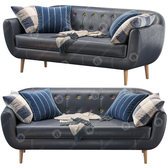 Sofa Rotterdam 3 Tesla 3D-Modell