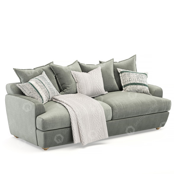 Sofa Loaf Smooch 01 3D model GreatCatalog 12514