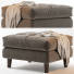 Ottoman West Elm Dennes Fabric - Paramatma