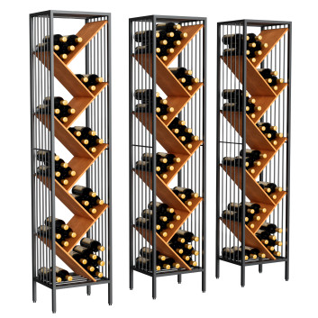 Стелаж та пляшки Wine Enthusiast Anjou Wine