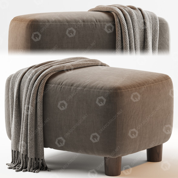 Пуф Teddy Club 3D модель