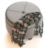 Пуф HomePop Furniture Round Leatherette Storage with Lid Charcoal Grey - Paramatma