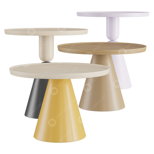 Stoliki kawowe Sancal Pion Tilo model 3D