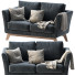 Sofa Dublin Velvet Marsala - Paramatma