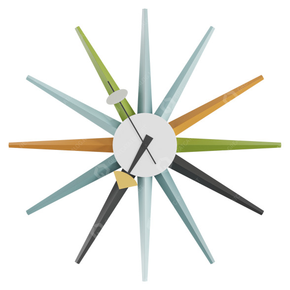Годинник Vitra Sunburst 3D модель