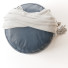 Pouf CB2 Anywhere Ivory Leather - Paramatma