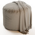 Pouf CB2 Anywhere Ivory Leather - Paramatma