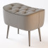 Пуф BirdRock Home Tufted Curve Grey - Paramatma
