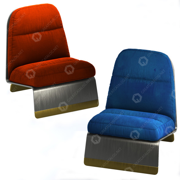 Fotel Baxter Greta model 3D
