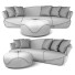 Sofa i pufa Giorgetti Solemyidae - Titanum studio