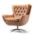 Крісло Pottery Barn Wells Leather Swivel - Titanum studio
