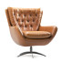 Крісло Pottery Barn Wells Leather Swivel - Titanum studio