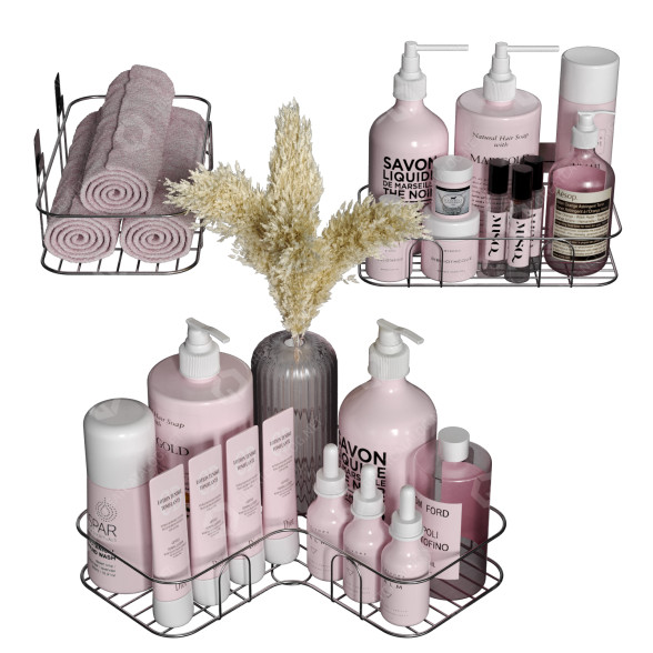 Decoración Bathroom Accessories Set 6 Modelo 3D