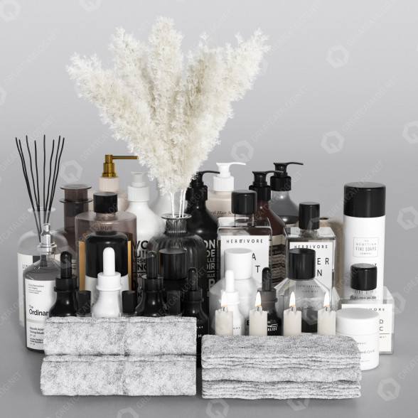 Декор Bathroom Accessories Set 7 3D модель