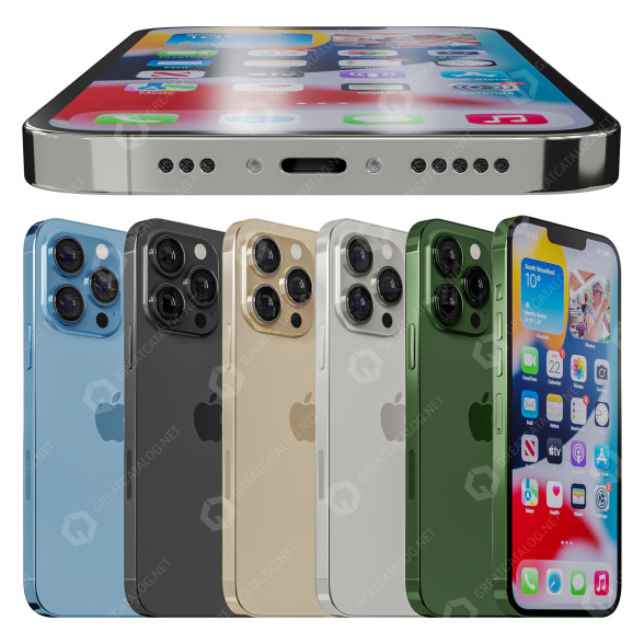 Телефон Apple iPhone 13 Pro Max 3D модель
