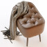 Пуф BirdRock Home Tufted Curve Leather - Paramatma