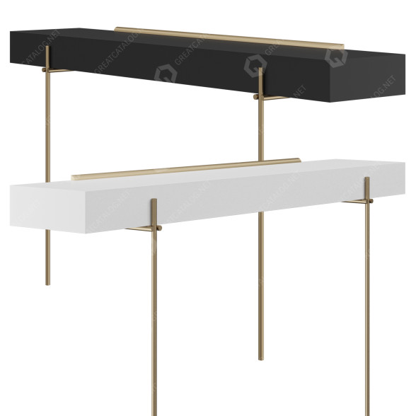 Stolik konsolowy Verbier model 3D