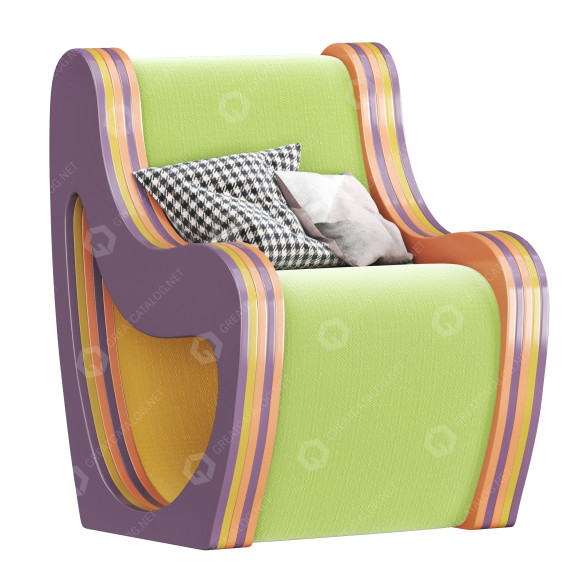 Armchair Oltreforma Snile 3D model