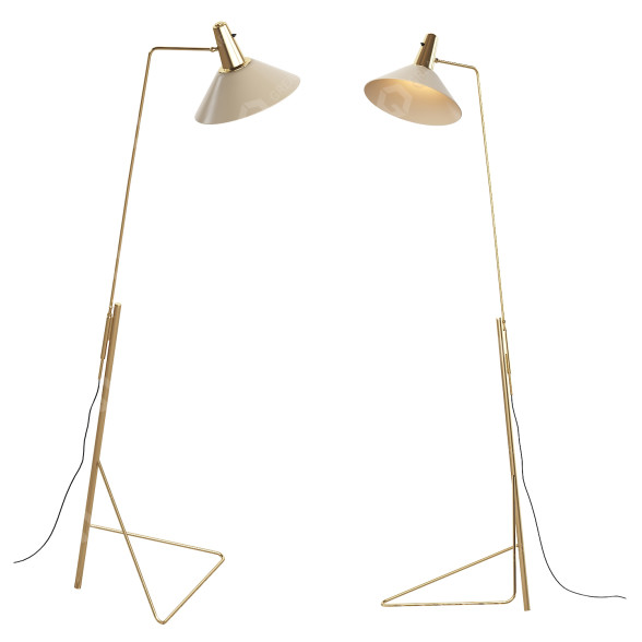Lampa podłogowa Gino Sarfatti model 3D