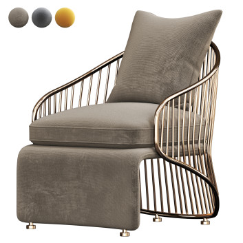 Fauteuil  Minotti Colette Modèle 3D