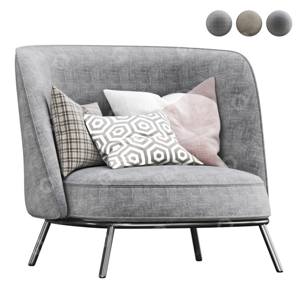 Armchair Offecct Shift High 3D model