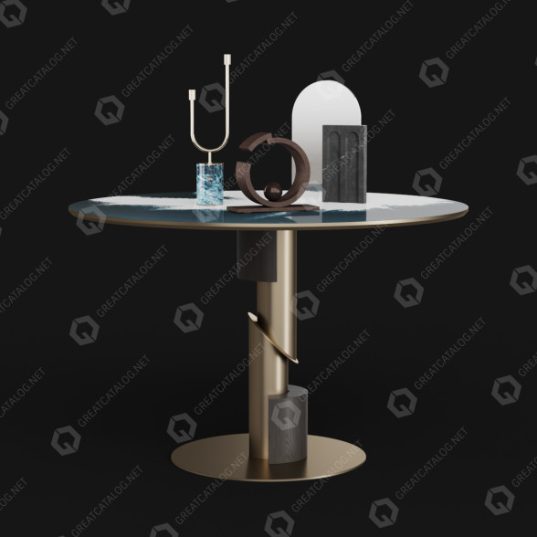 Table and Decor Shake Flow 3D model