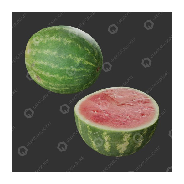 Фрукты Watermelon 3D модель