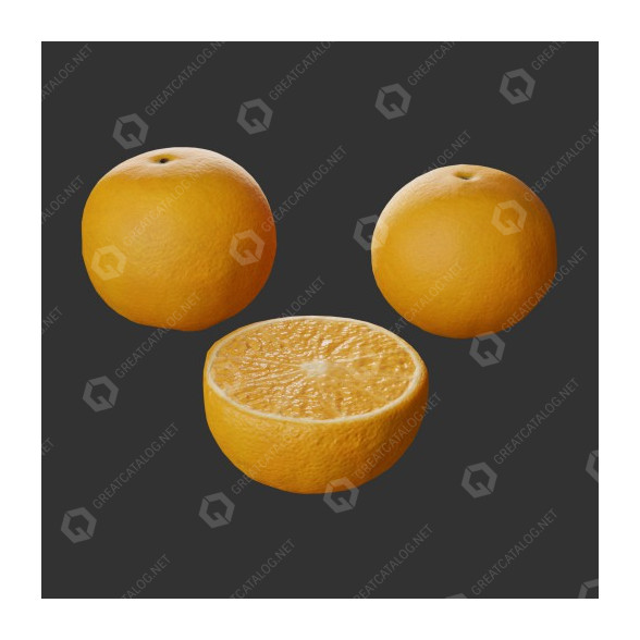 Фрукти Oranges 3D модель