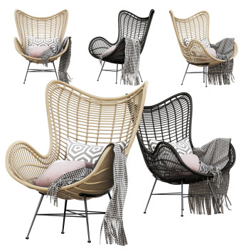Крісло HK Living Natural Rattan Egg