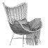 Sillón HK Living Natural Rattan Egg - Islomov