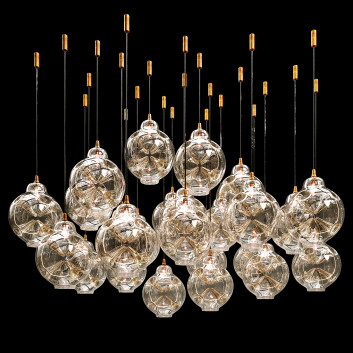 Pendant Lamp Shakuff Cloud Hand Blown Glass
