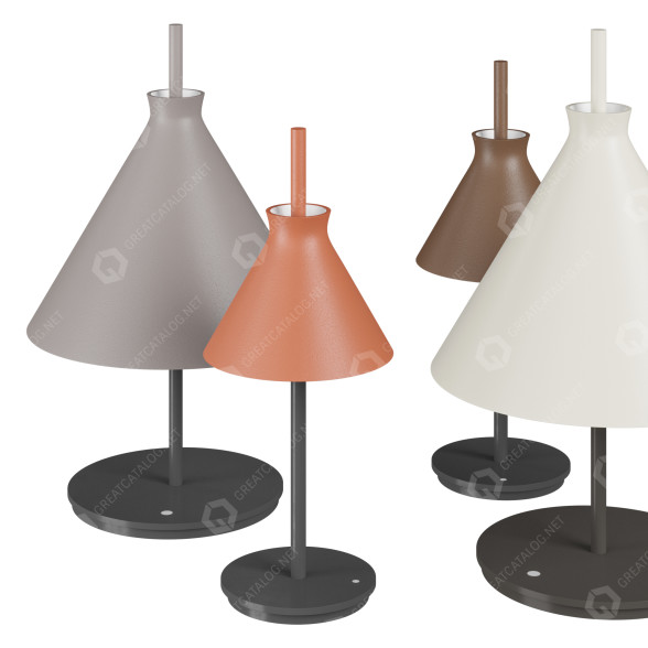 Tischlampen Pott Totana 3D-Modell