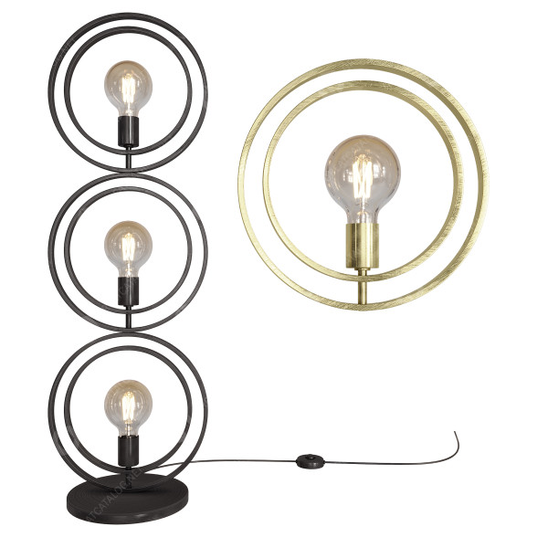 Lampa podłogowa Lifestylefurniture Tricia 3 Lamps model 3D