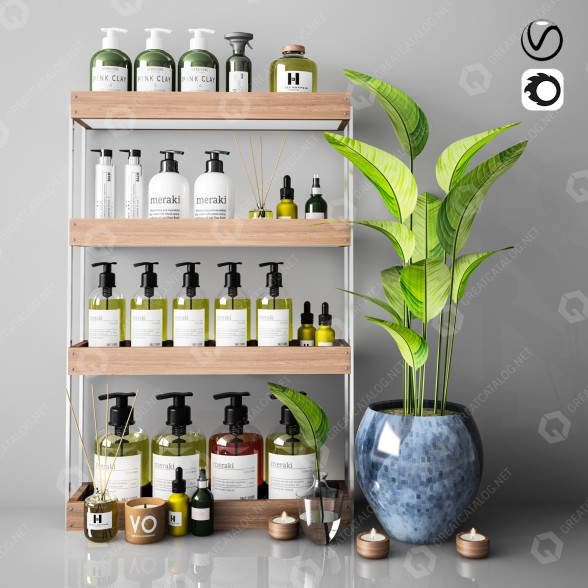 Декор Bathroom Accessories 07 3D модель