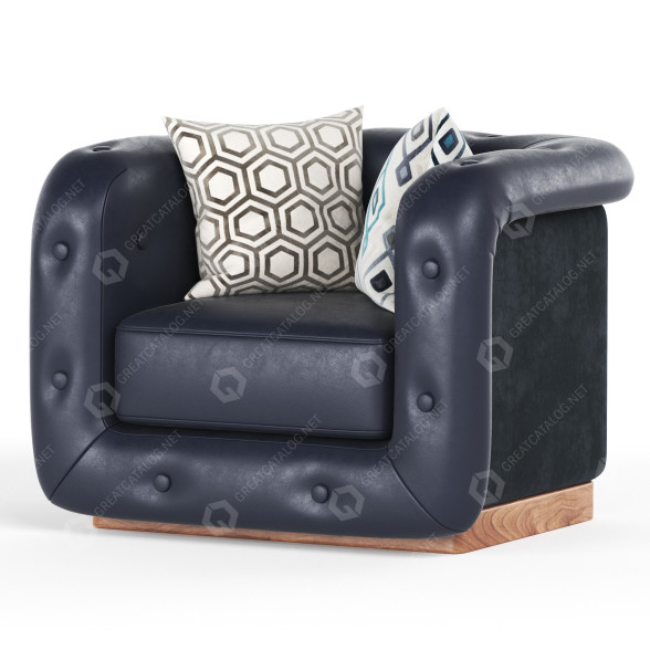 Fotel Duvivier Canapes Serge model 3D