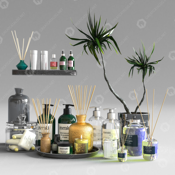 Decor Bathroom Accessories Vol 12 3D model